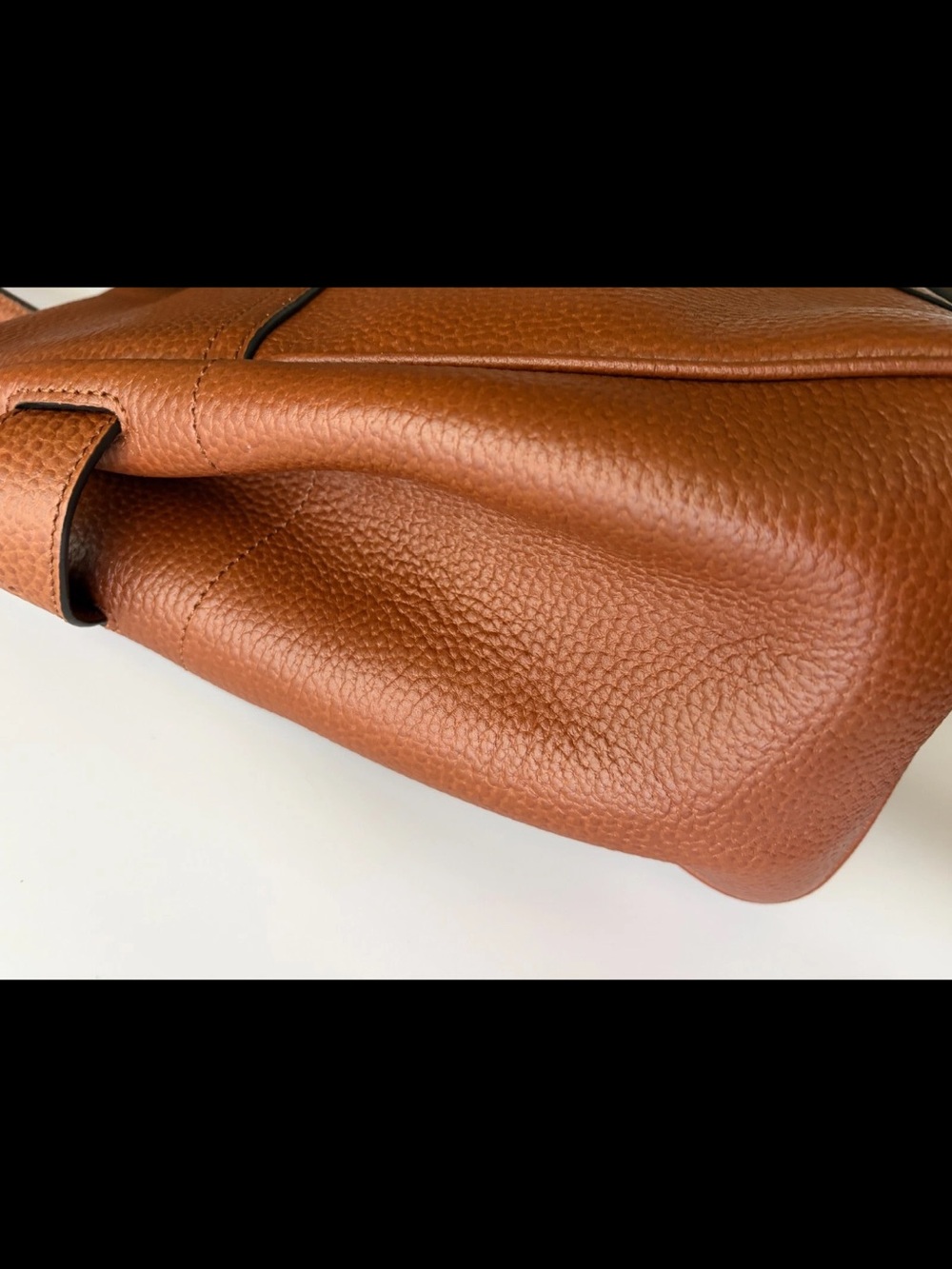 Mulberry Tan Leather Bayswater Satchel with Gold Hardware - Picture 8 of 16